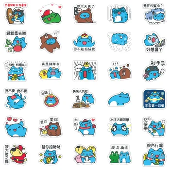 10/30/50Pcs Mielas Mėlynos BugCat Little Monster Lipdukai Anime Vandeniui Nešiojamas Dviračių Nešiojamojo kompiuterio Kuprinė Apdaila