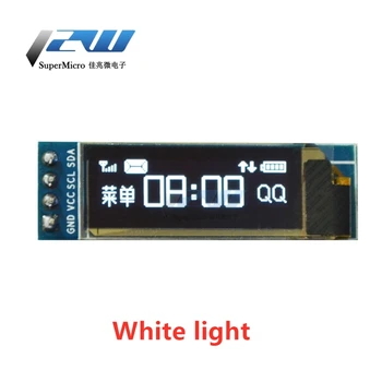 0.91 Colių OLED LCD LED Ekranas 12832 Balta, Mėlyna Spalva 128X32 0.91 