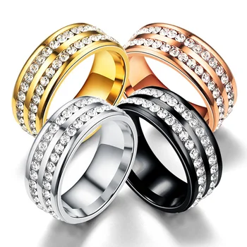 Visą Kalnų Krištolas Žiedas Vyrams Prabangus Žiedas Deimantinis Žiedas Bižuterijos Pora Sužadėtuvių Dovana Juodojo Aukso Spalva Vyrų Žiedai 2022