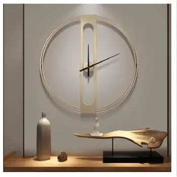 50CM Reloj De Sumalti Europos Šiuolaikinės Paprasta Mados Metalo Sieninis Laikrodis Apvalios Kambarį Kūrybos Šviesą Geležies Meno Laikrodžiai Didmeninės