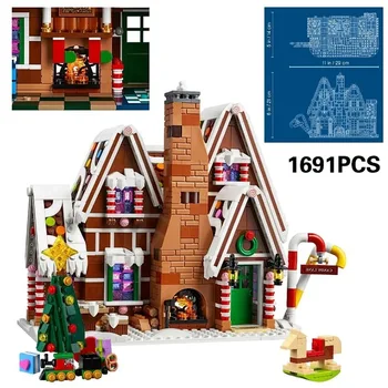 Kalėdų Tema 10267 Meduoliai Su Imbiero Priedais Namai Kūrimo Bloką 