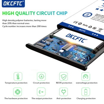 OKCFTC Originalus 8000mAh BV 6800 Baterija Blackview BV6800 Pro IP68 Vandeniui MT6750T Aukštos Kokybės