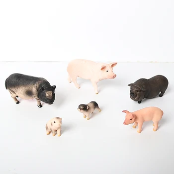 Imituojamas šernų, Kiaulių Modelis ūkinių Gyvūnų Kiaulių Šeimos Nustatyti Figūrėlės Veiksmų Skaičius, Švietimo Žaislai vaikams Namų Dekoro