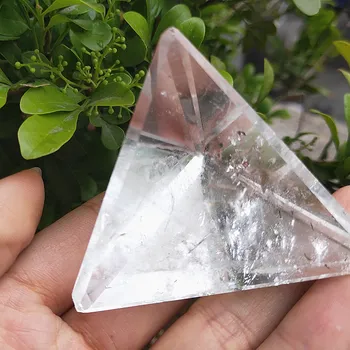 4cm Tetrahedron Piramidės 4 Veidus 6 Kraštų white Crystal Piramidės Gamtos Aišku, Kvarco Kristalo Piramidės Reiki Gydymo