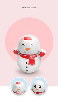 Mažas apvaliadugnę Lėlės Sniego Masažuoklis rubuilis Mini Baby Ornamentu Sūpynės Žaislas Apdaila