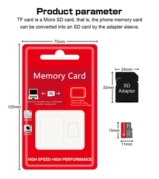 50PCS/Daug Atminties Kortelę 64GB 32GB 16GB 8GB 4GB SD TF Kortelę Class10 Flash Kortelės Cartao Memoria De Telefonai/Tablet/Fotoaparatas