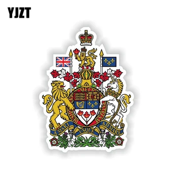 YJZT 8.3 CM*10.8 CM Kūrybos Kanados herbas Decal Motociklo Šalmas Automobilių Sticker6-2143