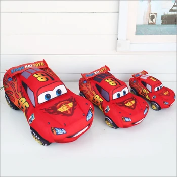 Naujas 17cm Disney Lenktynių Istorija Žaibas McQueen Automobilių Pliušinis Žaislas Kawaii Automobilių Žaislas Gimtadienio Kimštiniai Žaislai, Dovanos Lėlės Vaikiškų
