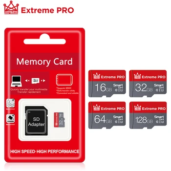 Originalus, Didelės Spartos Mini SD Atminties Kortelę 64GB 128GB 256 GB Class10 Flash Drive 8GB 16GB 32GB cartao memoria de TF Kortelę Telefono