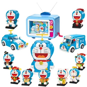 Doraemon TV + Autobusų modelių Kūrimo Blokai 