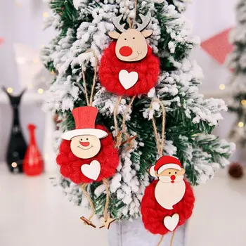 3Pcs/Set Kalėdų Manė, Kalėdų Senelis, senis besmegenis Pakabukas Lašas Papuošalai Buveinės Šalies Kalėdų Medis Pakabukas Lėlės Kalėdų dekoro