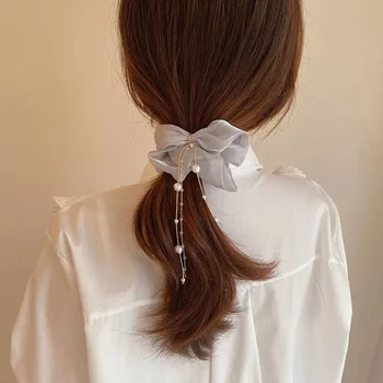Japonija ir Pietų Korėja naujas kutas storosios žarnos plaukų žiedas mergina kamuolį galva virvė guminė juosta ritė plaukų pakabukas pearl plaukų virvė