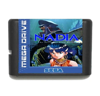 Nadia Žaidimas Kasetė Naujausias 16 bitų Žaidimas Kortele Sega Mega Drive / Genesis Sistema
