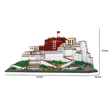 Mini Notre-dame De Paris Modelio Blokai Bažnyčios Architektūra Tibeto Potala Plytų Žaislai Vaikams Smegenų Žaidimas