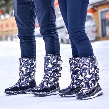 2021 Vyrų Batai platformos, sniego batai vyrams storio pliušinis vandeniui atsparus slydimui, atspari žiemos batai Plius dydis 36 - 47