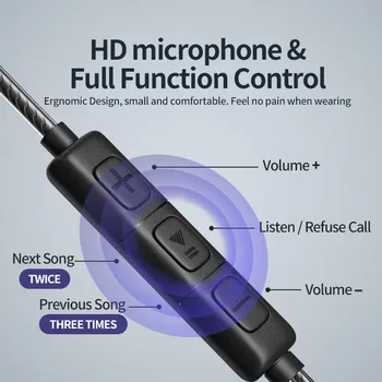 Snodesound H700 Laidinio Ausinės Su Mikrofonu 3.5 mm Tipas-c Plug Stereo Garsas, Bass Ausyje HIFI Ausinių MIC Ausinės Telefonai