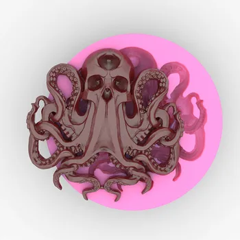 Silikono Formos 3D Octopus 