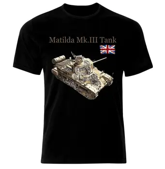 MK 3 Matilda Tankas Panzer Armure WW2 Armija buvo UK T-Shirt