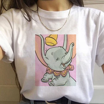 Disney Animaciniai Filmai Dramblys Dumbo Grafinis Moterų Marškinėliai Mados Harajuku Ullzang T-Shirt Juokinga Unisex Marškinėlius Viršuje Tees