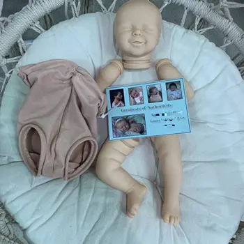18inch Lėlės Reborn Rinkinio Agnes Naujagimis Miega Šypsena Angel Baby Lėlės Rinkinys su COA Unpainted Nebaigtų Lėlės Dalių Bebe Žaislas