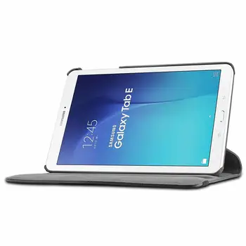 2019 360 Laipsnių Besisukantis PU Odos Padengti Case for Samsung Galaxy Tab E 8.0 SM-T377 Atveju Tab E 8.0 colių T375 T378 Tablet Stiklo