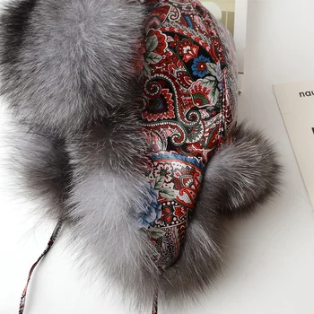 Gamtos Meškėnas Kailių Pom Pom Žiemos Skrybėlės Moterims 2021Luxury rusijos Kailio Kepurę Šiltas Nekilnojamojo Fox Fur Moterų Skrybėlių Mados Naujų Atvykimas