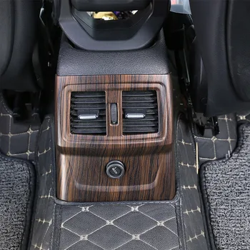 Pušies Medienos tekstūros ABS Plastiko Galiniai Eilės Oro Kondicionavimo Angos Rėmo Apdaila BMW X1 F48 2016-2018 BMW X2 F47 2018