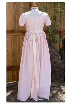 Costumebuy Regency Suknelė Jane Austen Sielovados Stiliaus apribota rankovėmis Vestuvių suknelė Suknelė Viktorijos imperija kostiumas Užsakymą