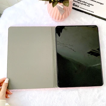 Dryžuotas Pliušinis Plaukų Flip Case For iPad Pro 11 2021 2018 Oro 4 10.9 2020 Tablet Triušio Kailio Atveju, iPad 10.2 5 6 7 8 9 Mini 12345