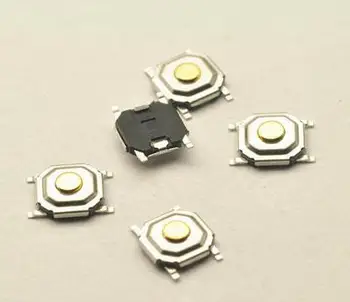 50PCS 5.2*5.2*1.5 mm 4 PIN SMT SMD Metalo Lytėjimo Mygtukas Jungiklis Tact Switch Labai geros Kokybės