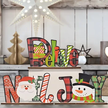 Laimingų Naujųjų Metų 2022 Džiaugsmo Medinių Kalėdų Papuošalai Kalėdų Dovana, Ornamentas, Karolius, Santa Briedžių Kalėdų Dekoracijas Namų Navidad