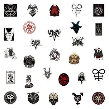50PCS Satanism Šėtono Grafiti Lipdukas žaislai Vandeniui Lipdukai, Decal žaislas 