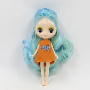 DBS blyth mini lėlės 10CM BJD normali kūno lėlės ilgais plaukais 10cm žaislas anime atsitiktinis suknelė kaip dovaną