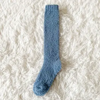Žiemos moterų kojinės vientisa spalva Kelio ilgis Gaotong Šiltas sockshairy Grindų kojinės