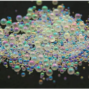 15g 0.4-3mm Spalvinga Burbulas Karoliukai Papuošalai Pildymo Nail Art Skaidrus Expoxy Dervos Papuošalai, Aksesuarai