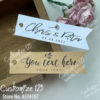Kraft/white label vestuvių pasirinktines etiketes Vestuvių Naudai Žymeklį vestuvių dekoravimas individualizuoti priskirtą žymą lipdukas lables