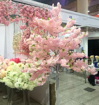 Dirbtinis Sakura Žiedų Modeliavimas Šilko Vyšnių Šakas Slyvų Puokštė Filialas, Gėlių kompozicijos, skirtos Namų Vestuvių Dekoravimas