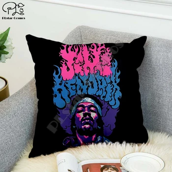Roko dainininkas Bobas Marley/Hillbilly Katė Hip-Hop Pagalvės užvalkalą Poliesteris Dekoratyviniai pagalvių Užvalkalai Mesti Pagalvę Padengti Aikštėje stilius-11