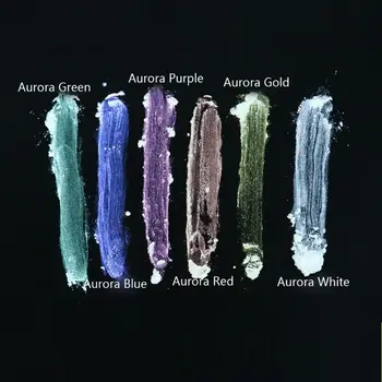 6 Spalvų Blizga Aurora Dervos, Pigmentai, Poliarizuoti Diamond Perlamutro Pigmentai Rinkinys Dažikliai Dervos Dažų Papuošalai Formavimo Priemonės