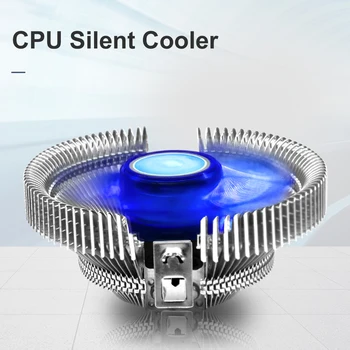 CPU Aušintuvo Ventiliatorius Mėlyna LED Aliuminio Heatsink 120mm Tylus Aušinimo Ventiliatorius AMD AM4 AM3+ AM3 AM2+ AM2 FM2 FM1 LGA 2011 1366 115X