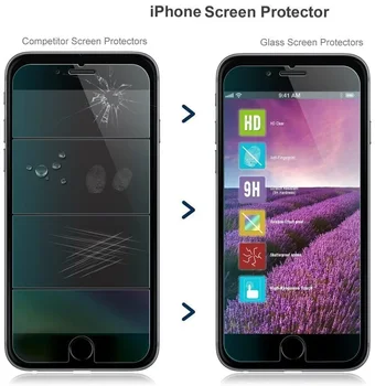 Grūdintas Stiklas Apple iphone SE 2020 9H 25D Apsauginės Plėvelės nuo Sprogimo apsaugotą Clear Screen Protector, Telefono dėklas