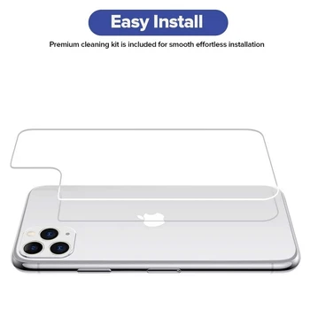 3PCS Atgal Grūdintas Stiklas iPhone 12 11 Pro Max SE2020 7 8 6 Plius Galiniai Ekrano Apsauginė Plėvelė iPhone X XR XS Max 12 Mini