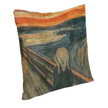 Edvard Munch Rėkti, Sofos Pagalvėlė Padengti Poliesterio Norvegų Tapybos Menininkas Mesti Pagalvės Užvalkalą Aikštėje Užvalkalas Namų Dekoro