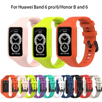 Dirželis Huawei Juosta 6 Pro Silikono Watchband Sporto Pakeitimo Apyrankės už Huaweir Juosta 6/Garbės Juosta 6 Dirželis, Reikmenys