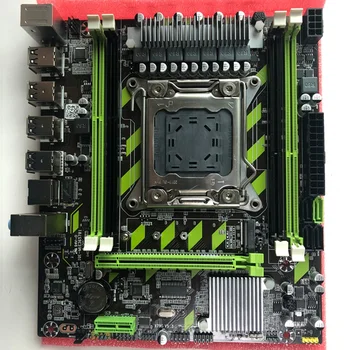 X79 motininė Plokštė su XEON E5 2640 V2 CPU 4X4G DDR3 1600 REG ECC RAM Atminties Combo Kit Rinkinys NVME SATA Serverio