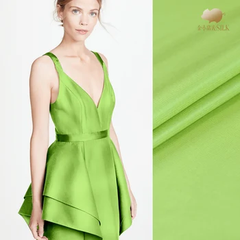114cm konkurso žalia sunkiųjų šilko audinys 32mm verpalai dažyti šilko audinio kostiumas suknelė šilko audinio medžiagų didmeninė šilko audinio