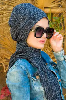 Galvos Skara Musulmonų Moterims Medvilnės Turbaną variklio Dangtis, Hijab Kepurės Vidinis Žydų Femme Musulman Arabų Wrap Žiemos Islamo Apranga
