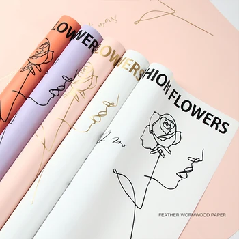 20 Skaičiuoja Gėlių Pakavimo Popierius Vandeniui Korėjos Gėlių Vyniojimo Popieriaus Gėlių Puokštė Dovanų Pakavimo Reikmenys 1