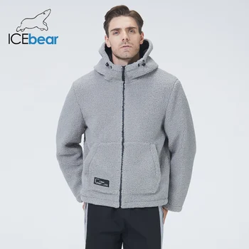 Icebear 2021 žiemos nauja, vyriški striukė trumpas medvilnės kailis polar fleece striukė unisex prekės ženklo drabužių MWC20966D 1