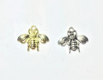 Eruifa 20pcs 22*16mm Prety Bumble Bee Cinko lydinys, pakabukai Didmeniniams karoliai,auskarai apyrankės papuošalai 